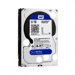 WD HDD Blue 6TB 3.5″ SATA 3/64MB Cache/ 5400RPM (Màu xanh) mã: WDBLUE6TB